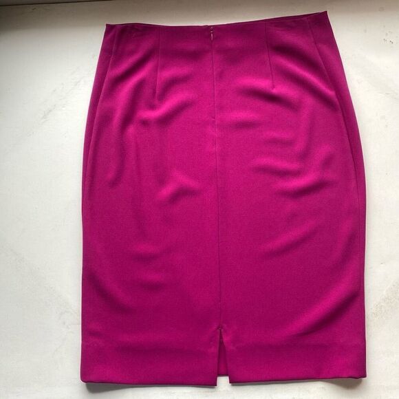 Diane Von Furstenberg Fuchsia Pink Mini Skirt EUC Women’s L Straight Pencil - Picture 6 of 10